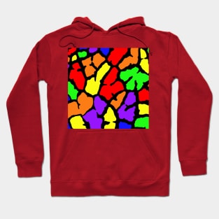 Rainbow Giraffe Print Hoodie